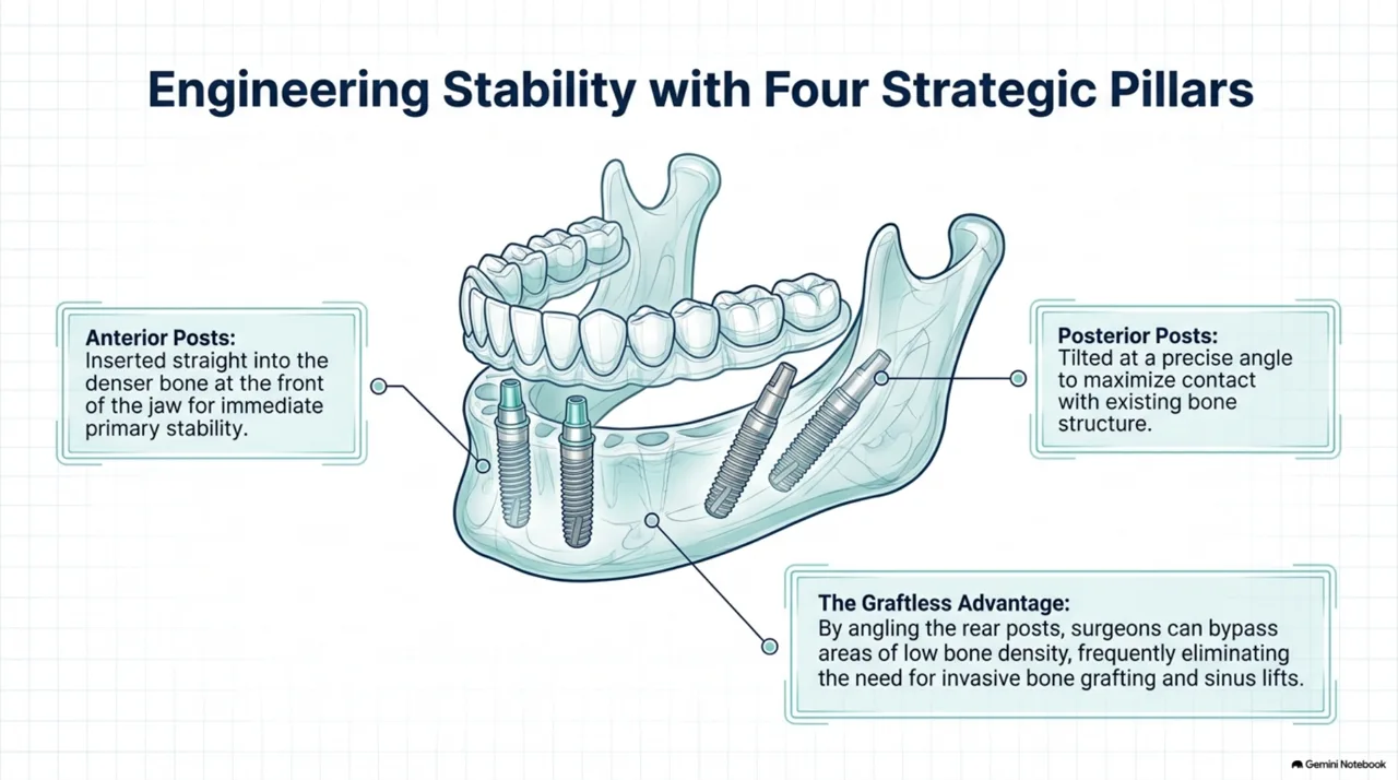 Slide 2: The biological reality of missing teeth — structural atrophy of the jawbone