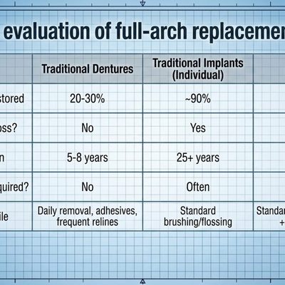 Dentures vs. Traditional Implants vs. All-on-4: A Three-Way Comparison